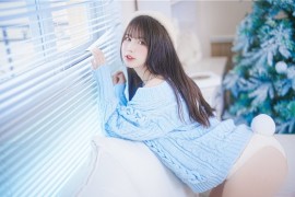 Tina很妖孽呀 蓝色秋冬毛衣[27P-168MB]