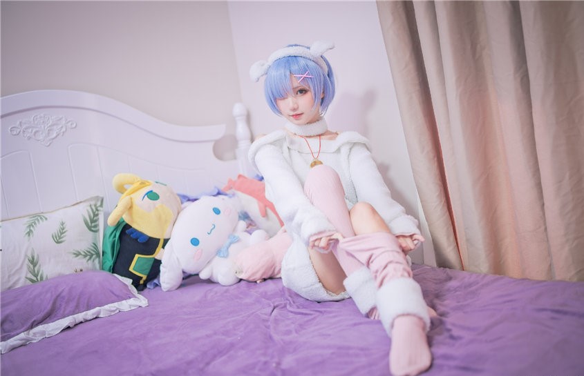 花柒Hana 蕾姆绵羊 [9P-12MB] 第1张