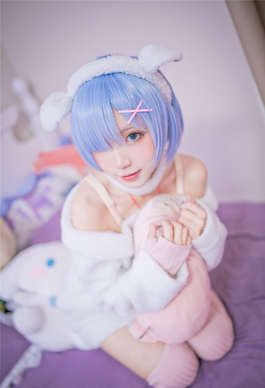 花柒Hana 蕾姆绵羊 [9P-12MB] 第2张