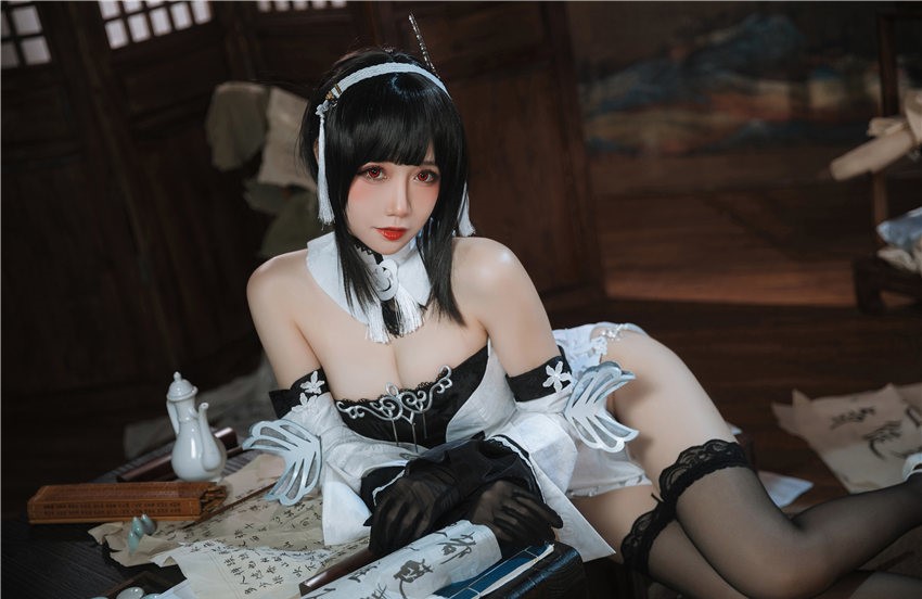 焖焖碳 碧蓝航线 鎮海 白黑礼服 [23P-182MB] 第1张