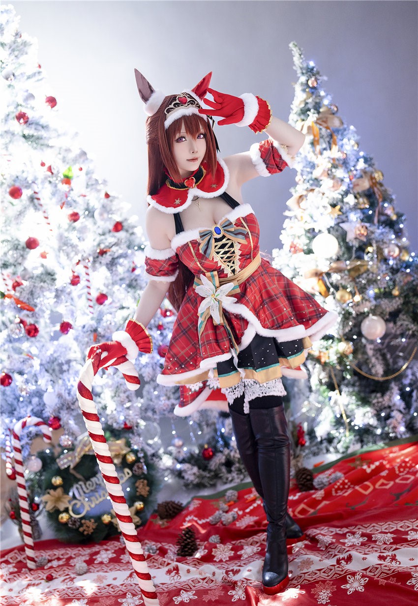 星之迟迟 2023年12月计划A 赛马娘 大和赤骥 圣诞衣装 [47P-328MB] 第3张