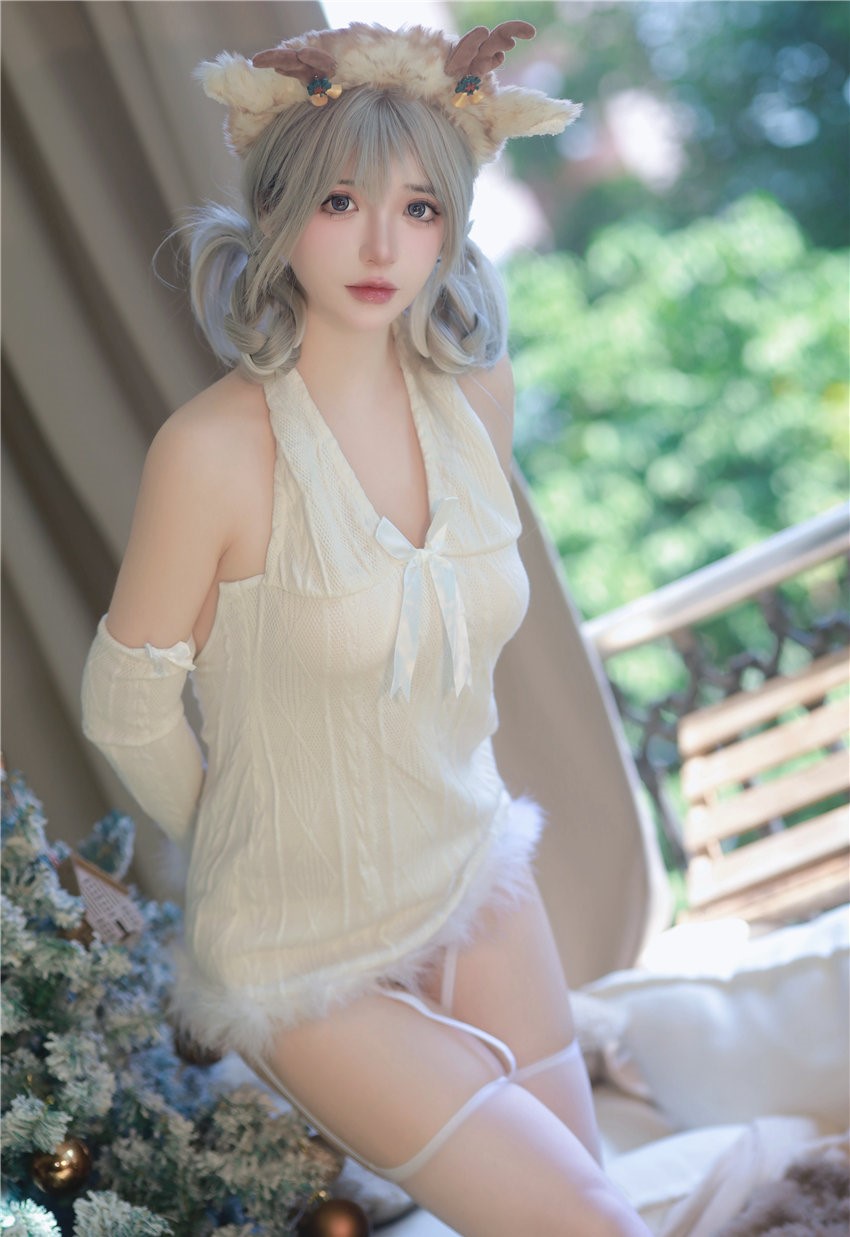 疯猫ss 2023圣诞特典 白色毛衣[98P1V-759MB] 第1张