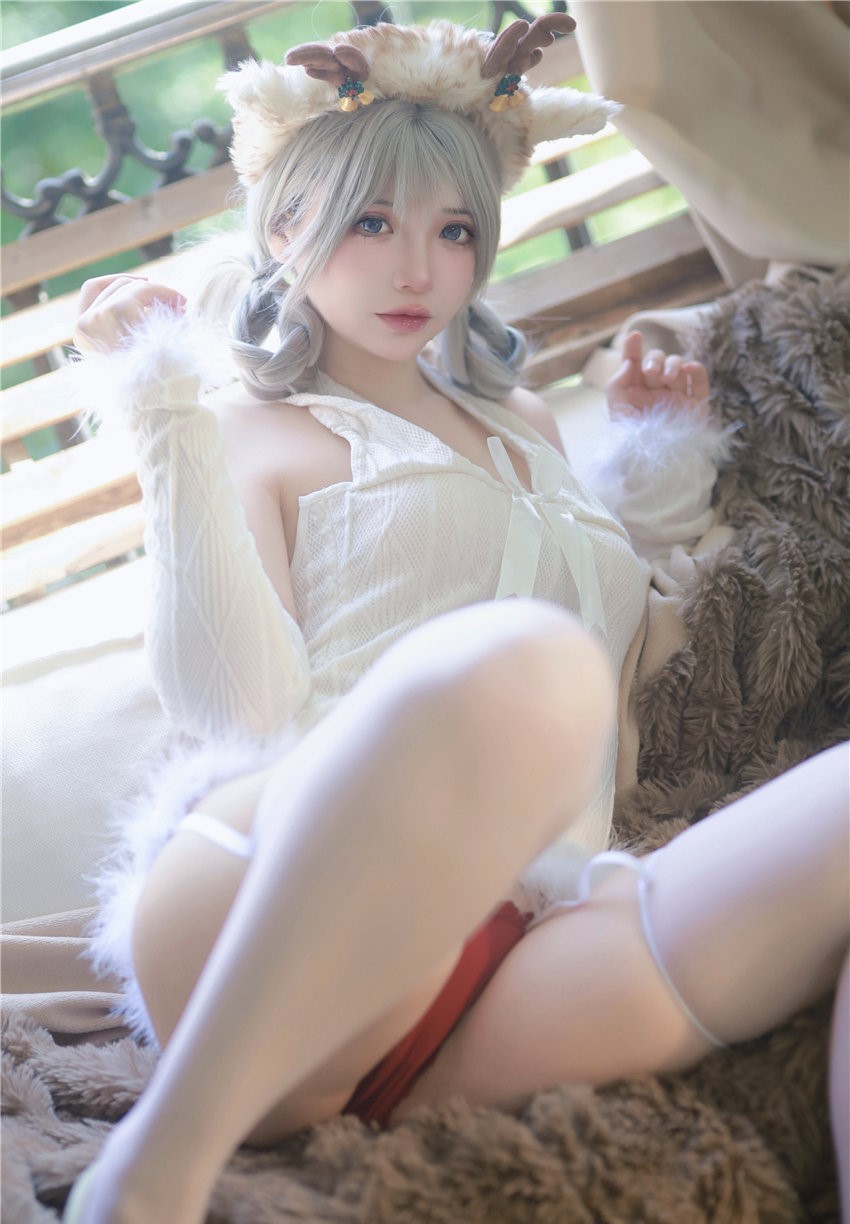 疯猫ss 2023圣诞特典 白色毛衣[98P1V-759MB] 第2张