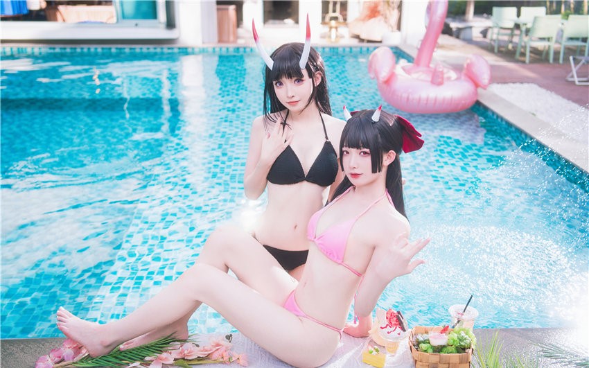 封疆疆v &祖木子 能代x酒匂泳装[86P-1.13GB] 第1张