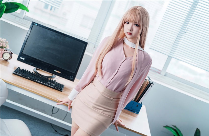 雪晴Astra 金发职人OL[59P1V-1.82GB] 第3张