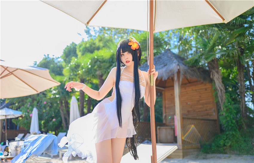 Natsuko夏夏子 碧蓝航线 比叡 泳装 [55P-667MB] 第1张