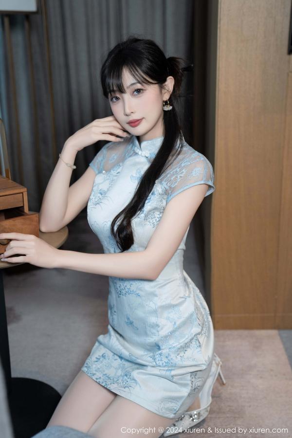 [秀人网] 2024.11.22 NO.9487 林星阑 浅色短款旗袍[83P/752MB] 第1张
