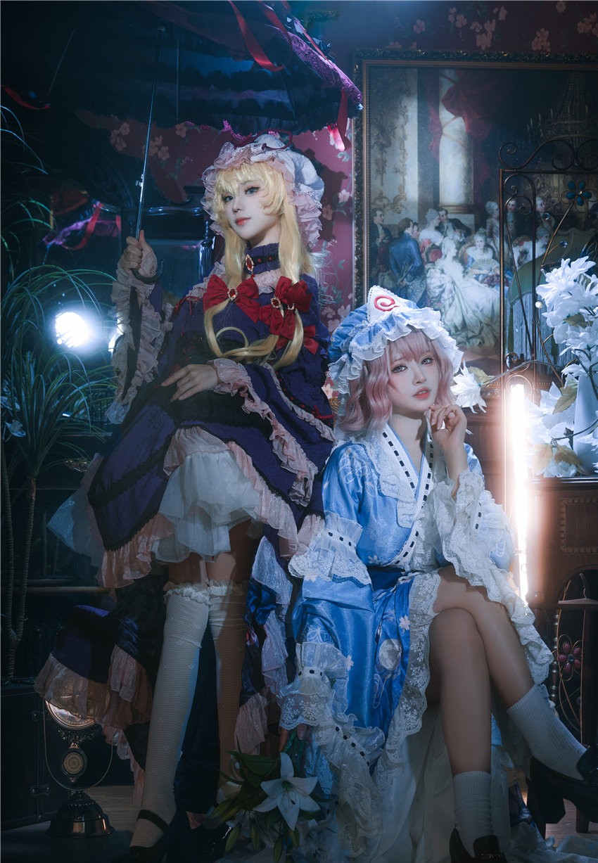 花柒Hana 八云紫+西行寺幽幽子 (&肃雨雨雨) [16P-287MB] 第3张