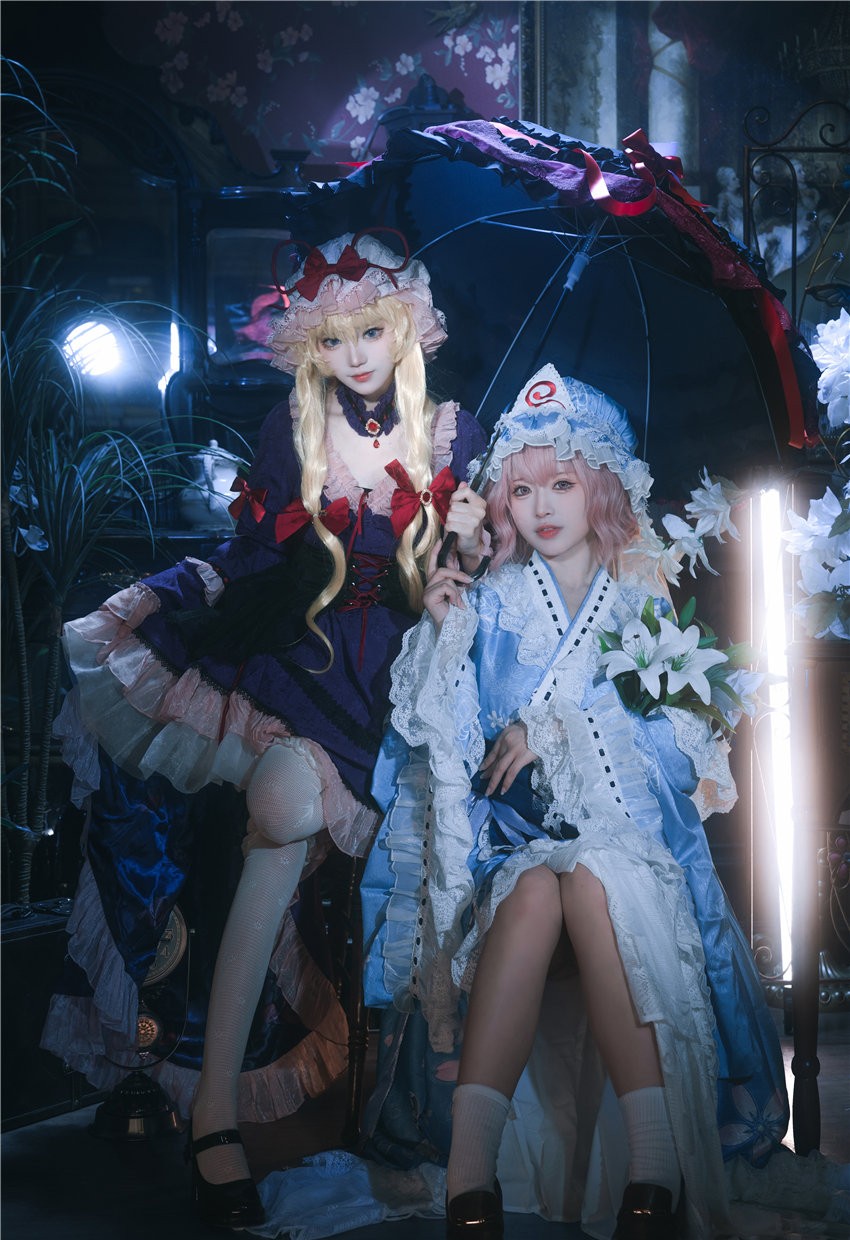 花柒Hana 八云紫+西行寺幽幽子 (&肃雨雨雨) [16P-287MB] 第2张