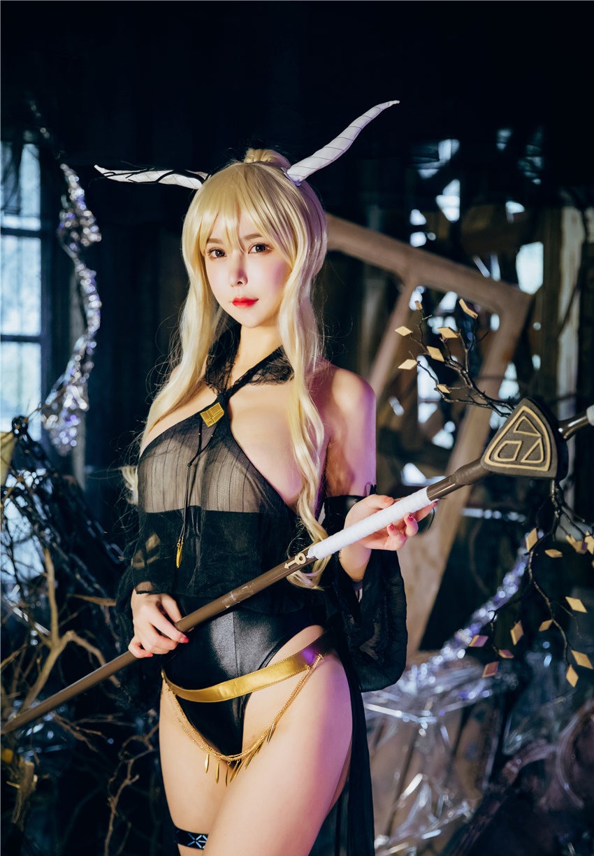 亚马逊鲶鱼 明日方舟 闪灵 泳衣[20P-349M] 第4张