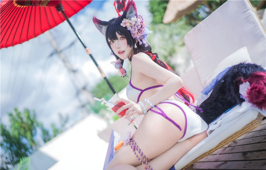 阿包也是兔娘 蔚蓝档案 狐坂若藻 水着[32P-187M] 第2张