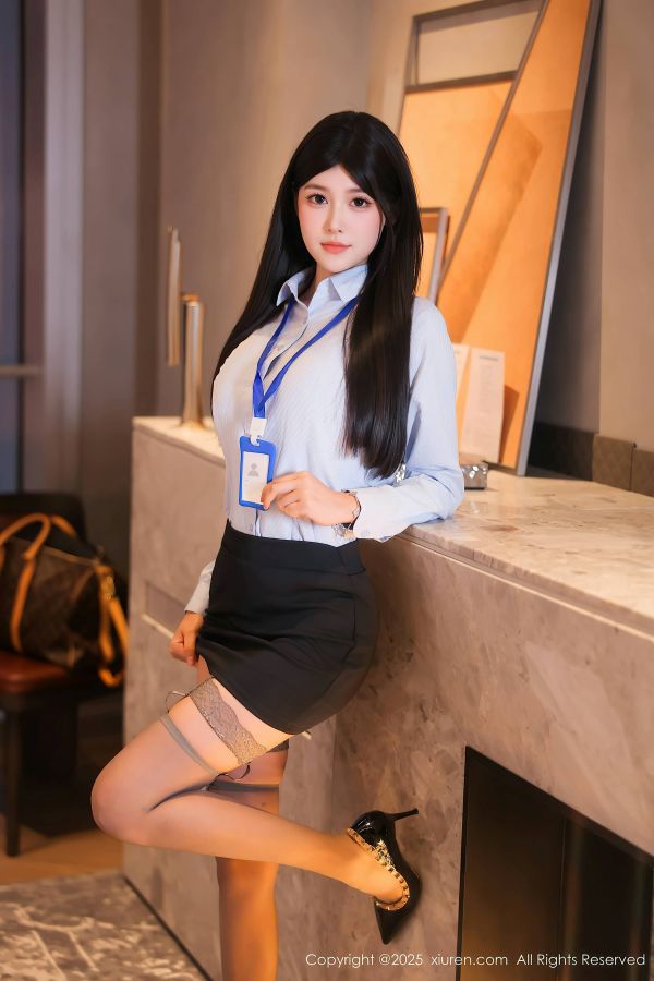 [秀人网] 2025.06.20 NO.10440 余安安 蓝色OL服[70P/630MB] 第1张