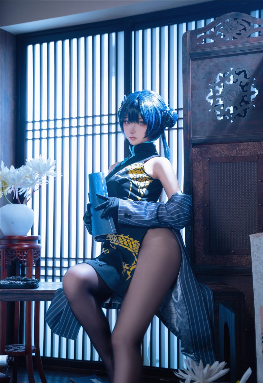 Seya-狮砸 蔚蓝档案 妃咲 旗袍[12P-138M] 第1张