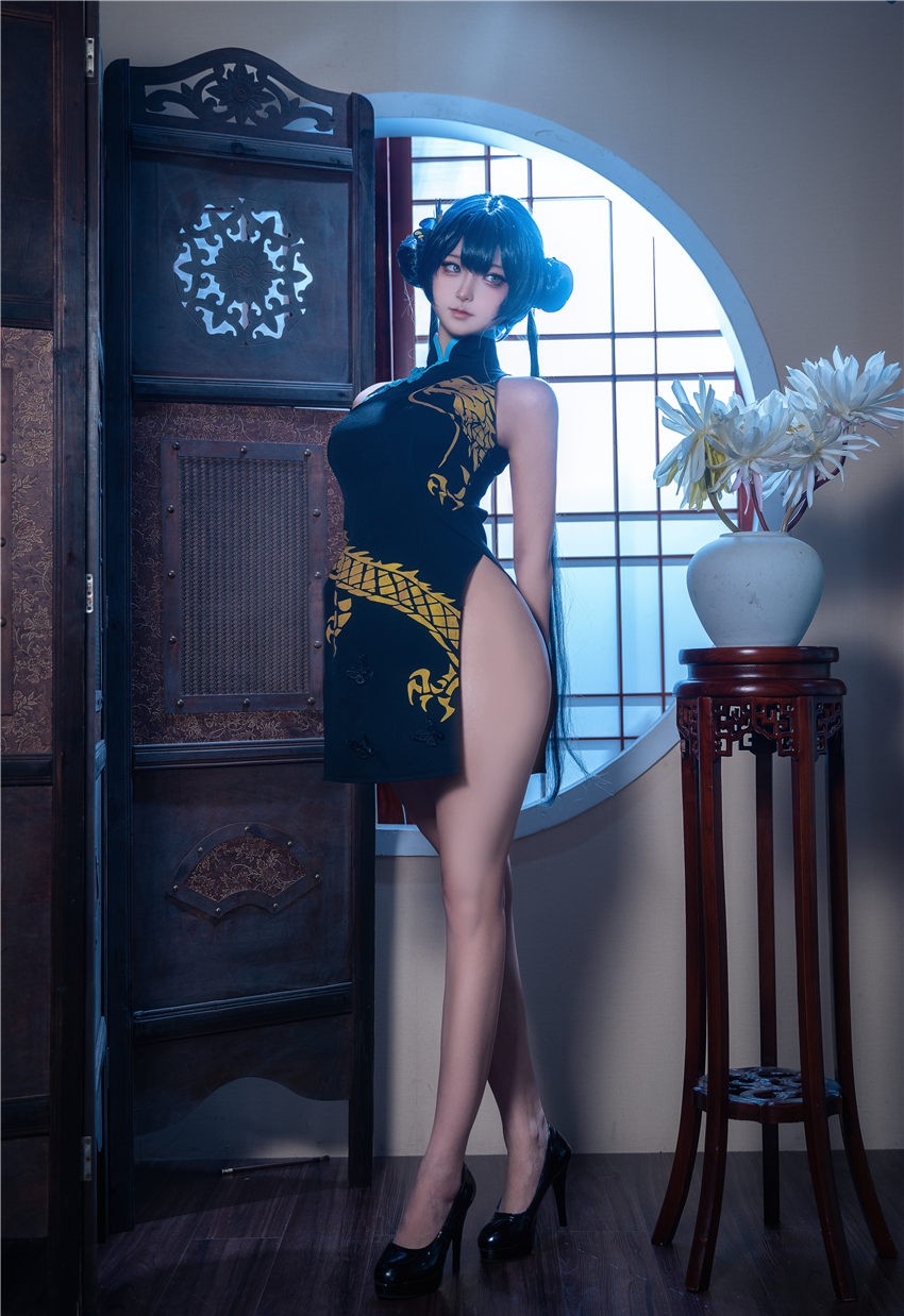 Seya-狮砸 蔚蓝档案 妃咲 旗袍[12P-138M] 第3张