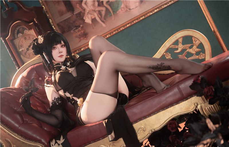 Natsuko夏夏子 碧蓝航线 镇海旗袍[76P-498M] 第1张