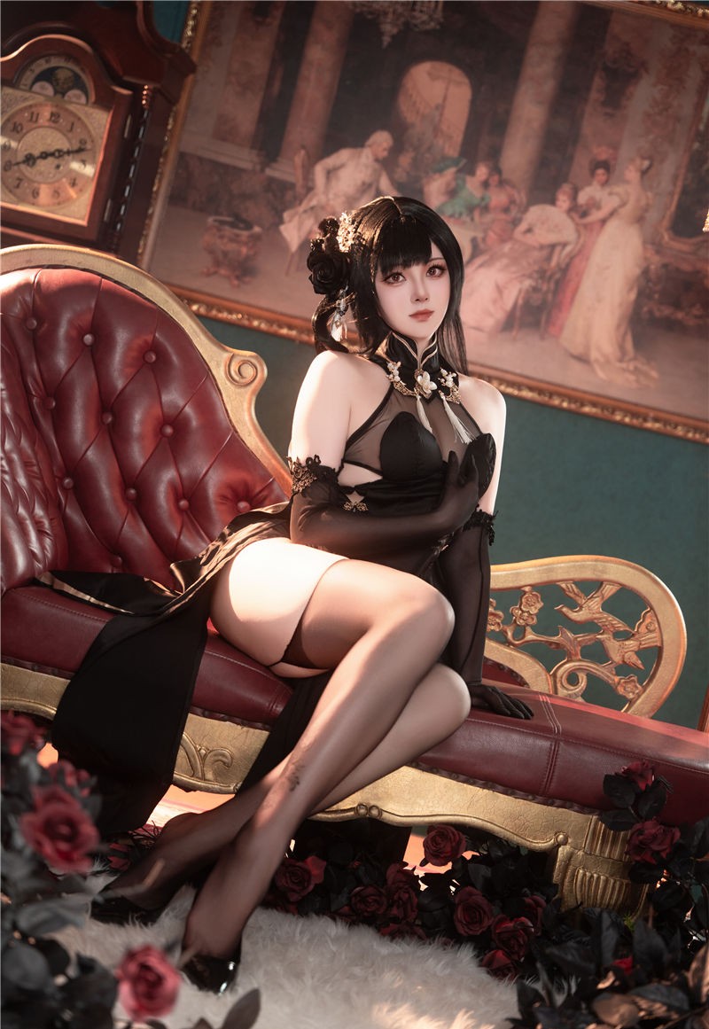 Natsuko夏夏子 碧蓝航线 镇海旗袍[76P-498M] 第2张