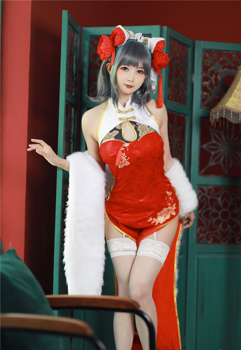 51酱 碧蓝航线-柴郡新春旗袍[12P-55M] 第4张