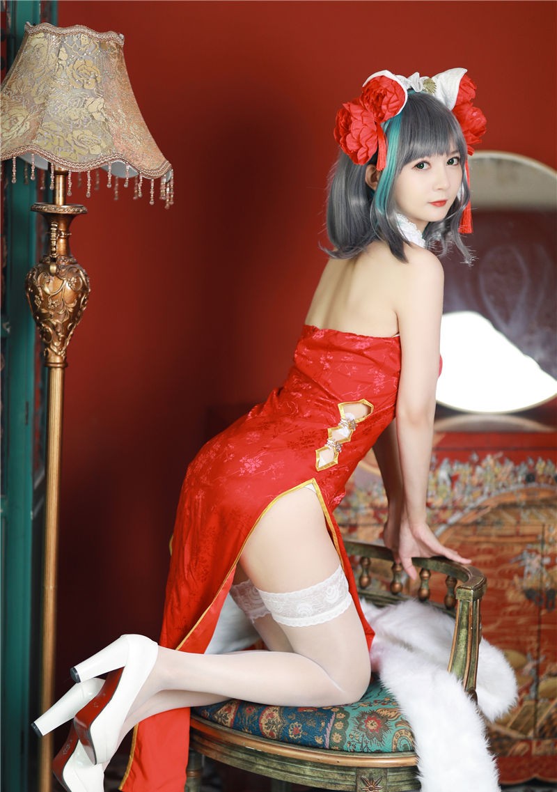 51酱 碧蓝航线-柴郡新春旗袍[12P-55M] 第2张