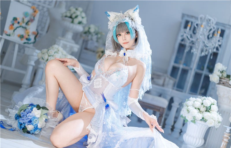 蜜汁猫裘 柴郡花嫁[125P2V-2.92G] 第1张