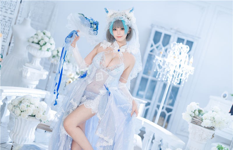 蜜汁猫裘 柴郡花嫁[125P2V-2.92G] 第3张