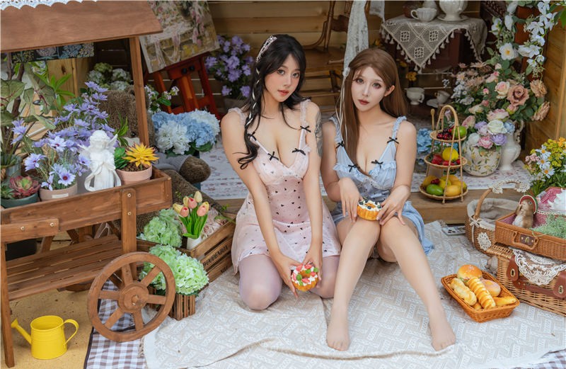 云溪溪 &奈汐酱nice 奶桃 花眠[90P1V-2.6G] 第1张