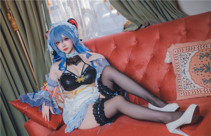 雪晴Astra 原神 甘雨女仆[31P1V-613M] 第2张