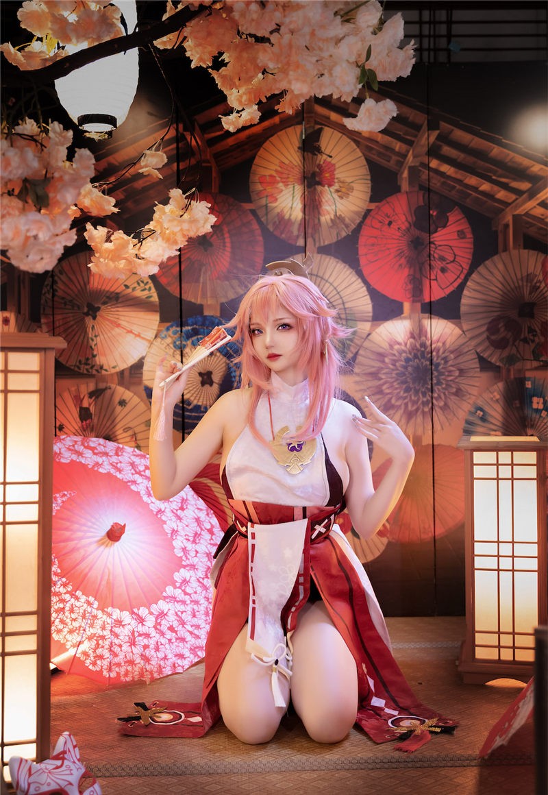 雪晴Astra 原神 八重神子[60P2V-688M] 第4张