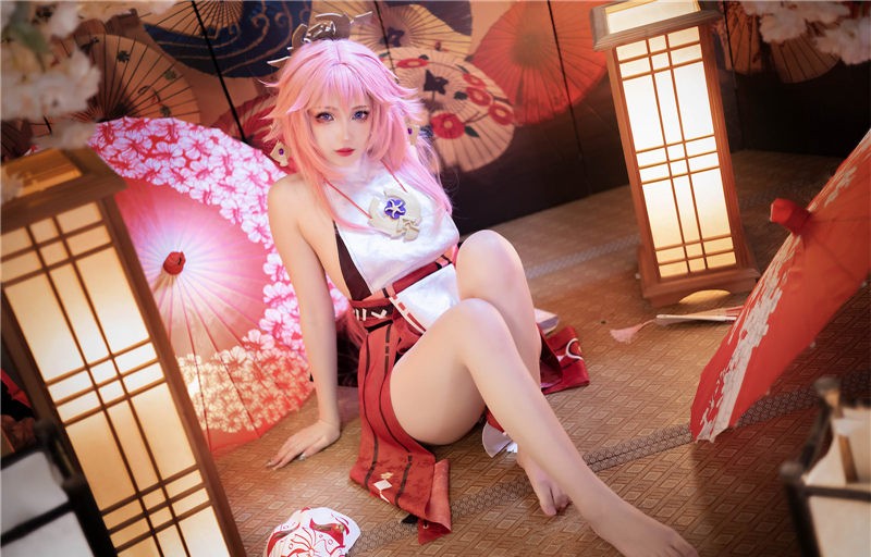 雪晴Astra 原神 八重神子[60P2V-688M] 第3张