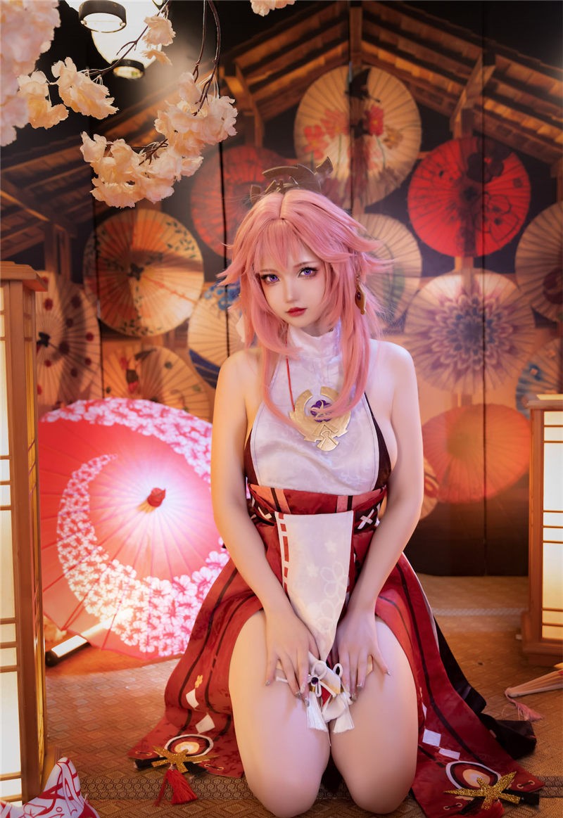 雪晴Astra 原神 八重神子[60P2V-688M] 第2张