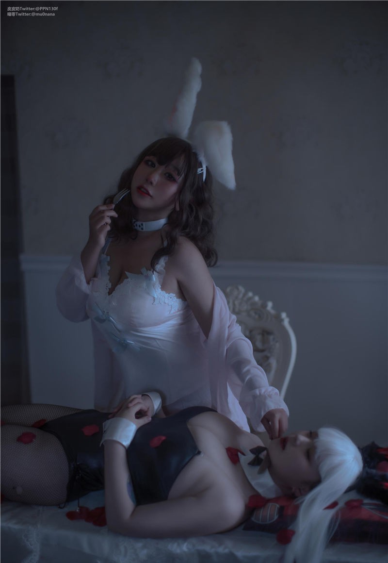 皮皮奶&喵零超可爱 双人兔女郎 [51P-556MB] 第3张