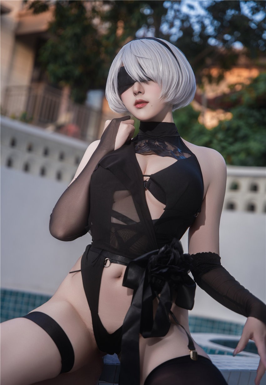 Natsuko夏夏子 NIKKE×NieR 2B水着[82P-708M] 第2张