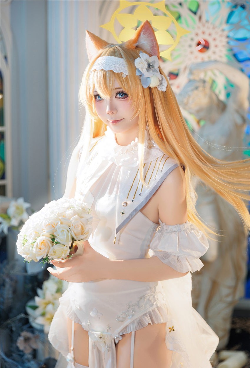 艾西Aiwest 蔚蓝档案 伊落玛丽花嫁[31P-323M] 第1张